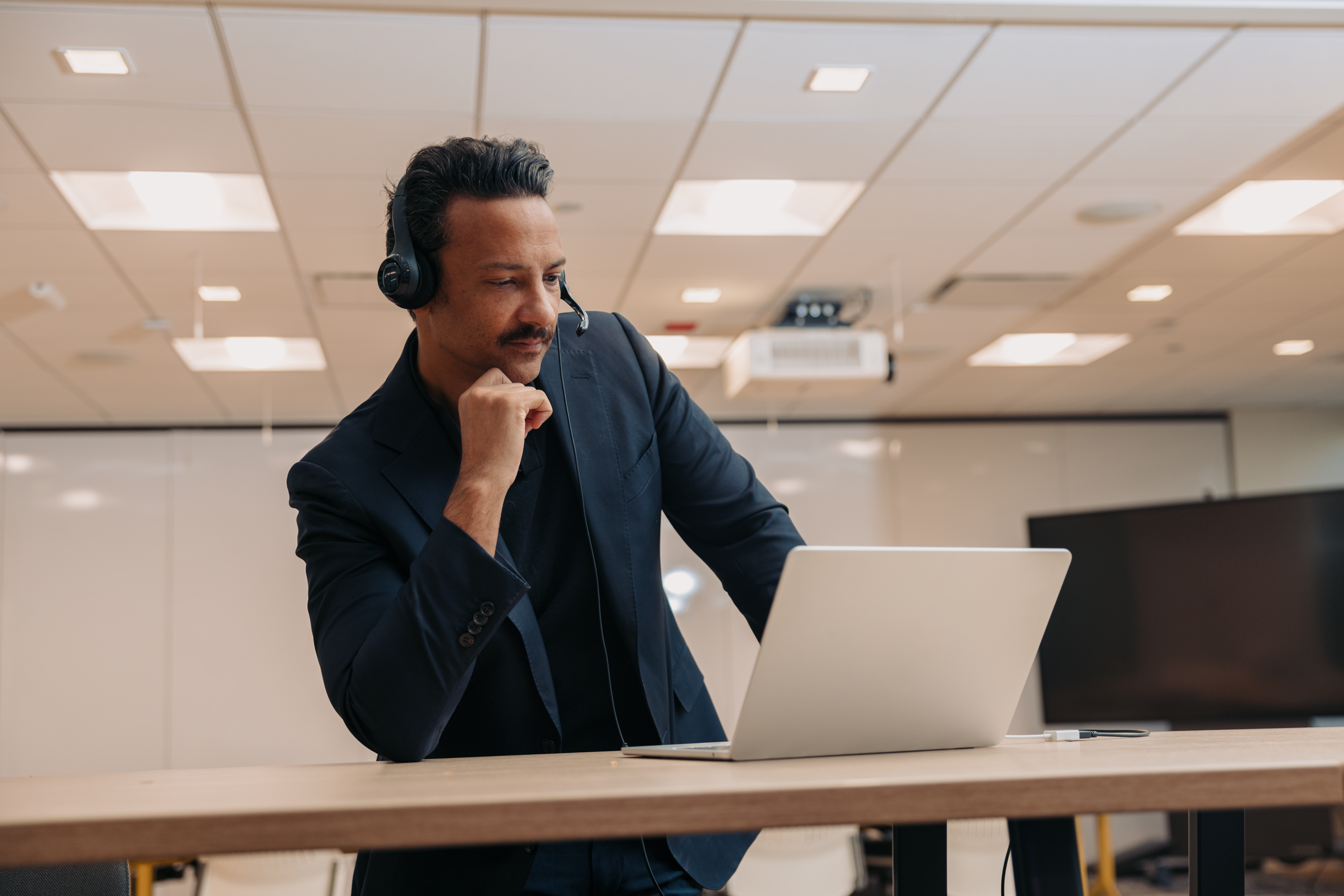 Rico in a virtual meeting, showing remote accessibility consulting services.